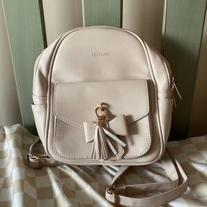 Mini Backpack Purse with Bow Detail NWT